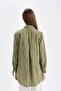 Relax Fit Shirt Collar Striped Long Sleeve Shirt Tunic D2608Ax24Au - 6