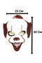 قناع مهرج جوكر كيلر Pennywise من البلاستيك - Rp3384 - 2