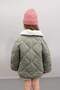 Baby Girl Quilted Plush Collar Coat C3496A524Au - 4