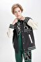 Boys' College Collar Snap Fastener Double Pocket Seasonal Bomber Jacket C7226A824Au - 7