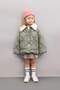 Baby Girl Quilted Plush Collar Coat C3496A524Au - 2