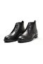 Black Men's Lace up Boots - 2