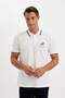 New Regular Fit Printed Short Sleeve Pique Polo T-Shirt C9227Ax24Sm - 3