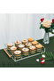 Tuva - New Generation Modern Tray with Gold Handles Transparent Plexiglass (35X30 cm) - 3