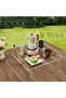 Tuva - New Generation Modern Tray with Gold Handles Transparent Plexiglass (45X35 cm) - 5