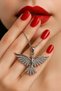 Women's Steel Necklace - Phoenix Model with Zircon Stone, Gift for Lover, Spouse