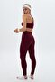 Aozora Sport Active Sports Leggings Claret Red