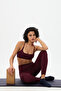 Aozora Sport Active Sports Adjustable Strap Bra Claret Red
