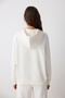 White Quilted Detail Marita Sweatshirt - Saude Collection - 5