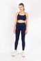 Virtus Push up Seamless/Seamless Gathered Leggings Navy Blue - 4