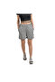 Women's Gray High Waist Pocket Combed Shorts - 2