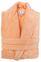 Salmon Women/Men Unisex Shawl Collar Home, Hotel, Spa, Bath Bathrobe One-Piece - 2
