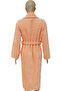 Salmon Women/Men Unisex Shawl Collar Home, Hotel, Spa, Bath Bathrobe One-Piece - 5
