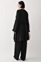 Ribbed Handle Drawstring Black Ayrobin Suit - 5