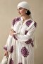 Single Color Ethnic Purple Viscose Dress - 2