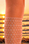 Girl's Cotton Baklava Patterned Pantyhose Orange - 4