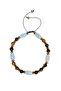 Certified Akumarin & Tiger Eye & Hematite Natural Stone Macrame Bracelet - 6