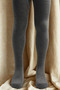 Girl's Cotton Pantyhose Gray - 4