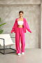 Fuchsia Scuba Modal Women's Tracksuit Set - Seasonal 24583 - 4