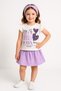 Beautiful and High Quality Children's Suit with Printed Skirt