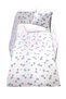 Baby 7-Piece Sleeping Set 100% Cotton 100X150Cm Pink Flying Baloon Duvet Cover Set 70X140 Elastic Sheet - 5