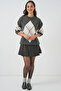 15895 Diamond Patterned Oversize Knitwear Sweater - Anthracite - 2