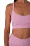 Women's Strappy Sports Bra Pink - C904