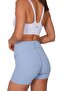 Women's Short Biker Leggings Blue - C518 - 5