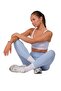 Women's Long Leggings Blue - C901 - 6