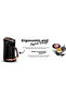 LI23201S Turkish Coffee Maker, Stainless Steel Double Spout Pot, 8.4 oz - 4 Cups - 5