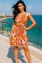 Elegant V-Neck Short Sleeve Mini Dress for Women – Stylish and Modern Design - 4