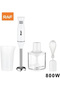 RAF 4-in-1 Hand Blender Set – 800W Stainless Steel Chopper, Mixer, Smoothie & Milk Frother - 3