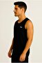 Men's Black Strappy Athlete T-Shirt-D235 - 2