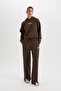 Fit Thick Sweatpants Wide Leg Wide Leg Pockets Standard Length D4989Ax24Au - 3