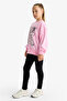 Girl's Black Long Length School Leggings A6907A823Au - 3