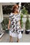 Italian Camouflage Dress Ecru
