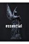 Essential Sculpture Sweatshirt - Black Printed Oversize Hoodie - 3
