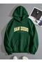 San Diego Sweatshirt - Green Printed Oversize Hoodie