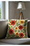 Punch Embroidery Look Digital Printed Set of 2 Throw Pillow Cases - Autumn Themed - 2