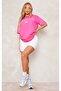 Colarado 1995 Single Jersey T-Shirt - Pink Printed Oversize Crew Neck Short Sleeve T-Shirt - 3