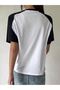 Bravely Believable T-Shirt - White Black Printed Oversize Crew Neck Raglan Sleeve T-Shirt - 2