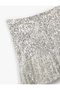 Lined Sequined Flared Mini Skirt - 5