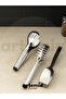 Osiris Silver 1 Piece Serving Presentation Pasta Tongs Silver 18/10 - 3