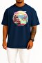 Oversize Tokyo Art, Japan Unisex T-Shirt with Chest Design