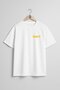 Oversize Navy Text Unisex T-Shirt with Pocket and Back Design