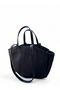 Women's Black Double Handle Strap Tote Shopper Bag with Puppy Bag Medium Size Hand and Shoulder Bag Berlin - 8