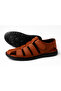 Gr0168 Genuine Soft Leather Inside and Outside Non-Slip Sole Anti-Sweat Anti-Wound Men's Sandals - 4