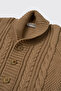Baby Boy Beige Knitwear Cardigan - 3