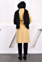 Dark Beige Waist Strap Coat - 4