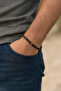 Tiger eye & hematite natural stone men's bracelet